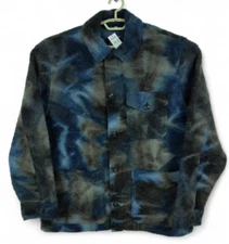 Todd Snyder Jacket Mens Blue Black Wool Chore Coat Tie Dye Boucle Storm