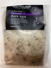 Spa Naturals Sulfate-free Calming Lavendar Bath Salts Sealed 17.5oz Pack