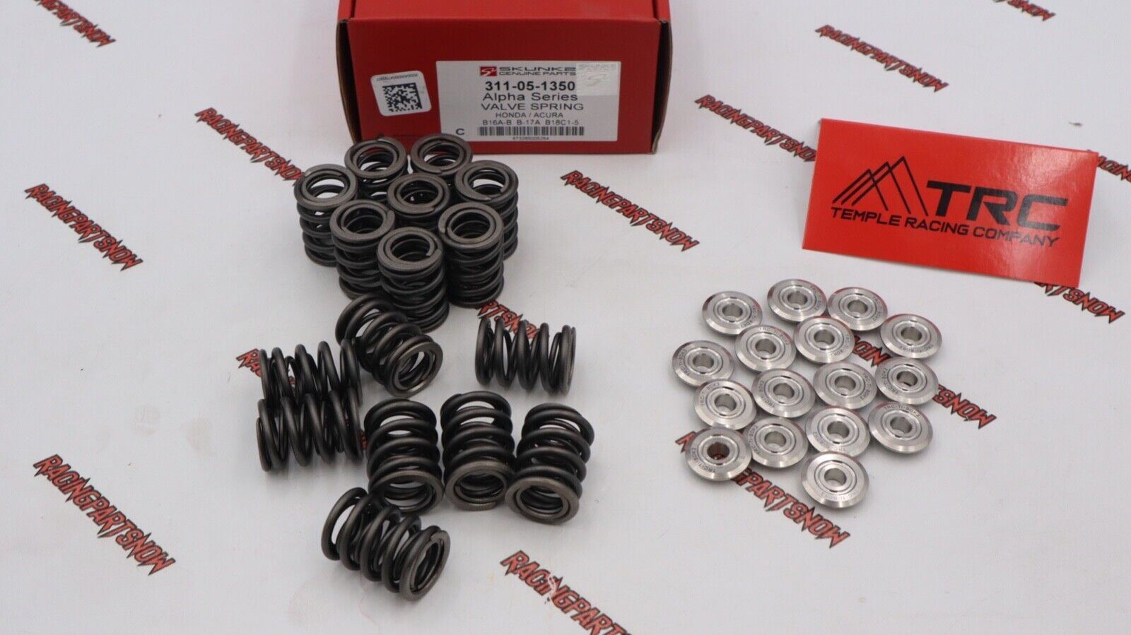 exhaust manifold compression spring & retainer kit... SKUNK2 ALPHA VTEC DUAL VALVE SPRINGS & TRC TITANIUM RETAINERS KIT B16 ...