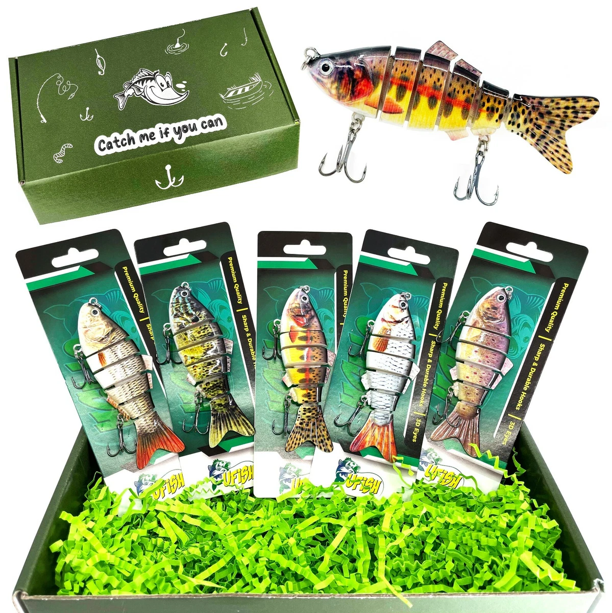 5pc Bass Fishing Lures Gift Set