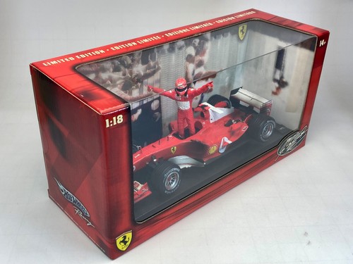1:18 Hot Wheels Ferrari F2004 Michael Schumacher World Champion B6219 Never Open - Picture 3 of 14