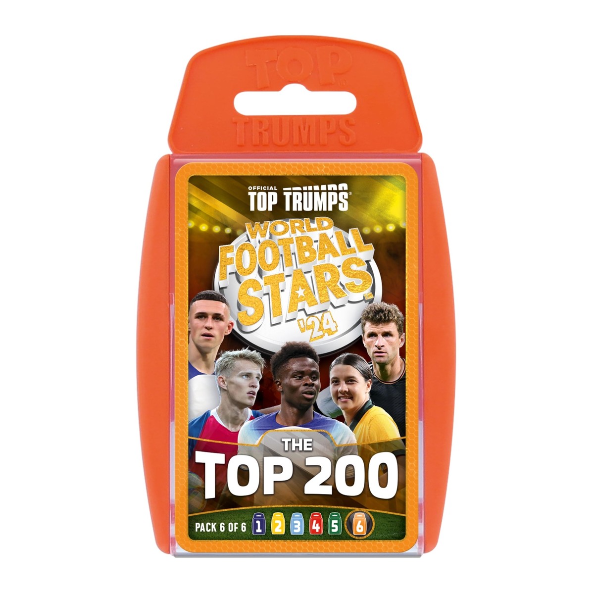 Top Trumps World Football Stars 2024 Card Game The 200 Pack 6 of 6