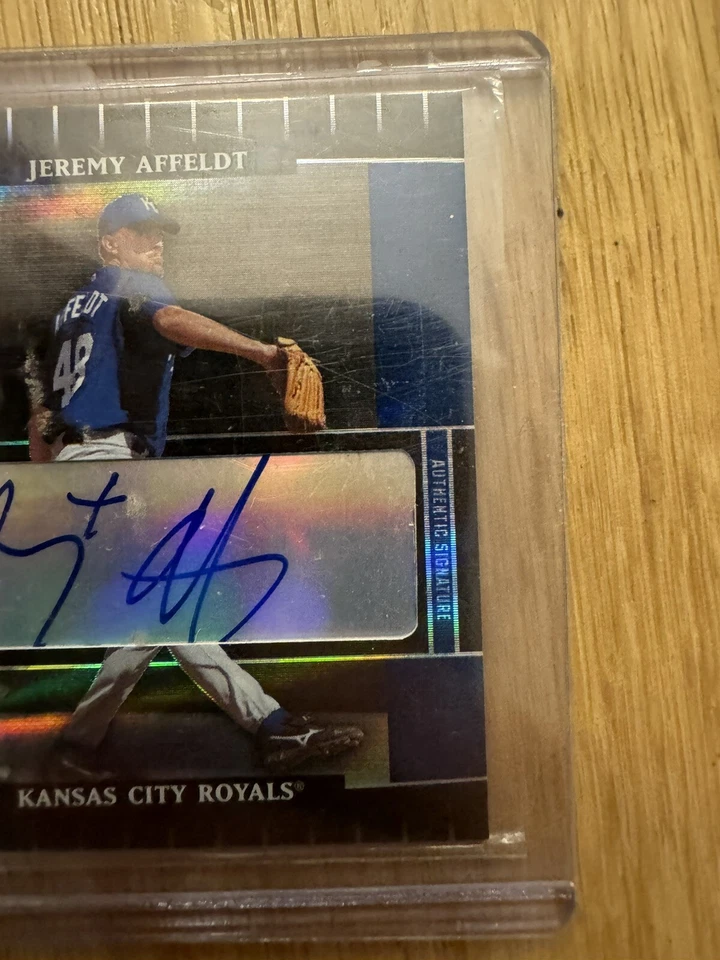 2004 Leaf Certified Cuts - Marble Blue #98 Jeremy Affeldt Nice 🔥69/75🔥Auto - Image 2 of 4