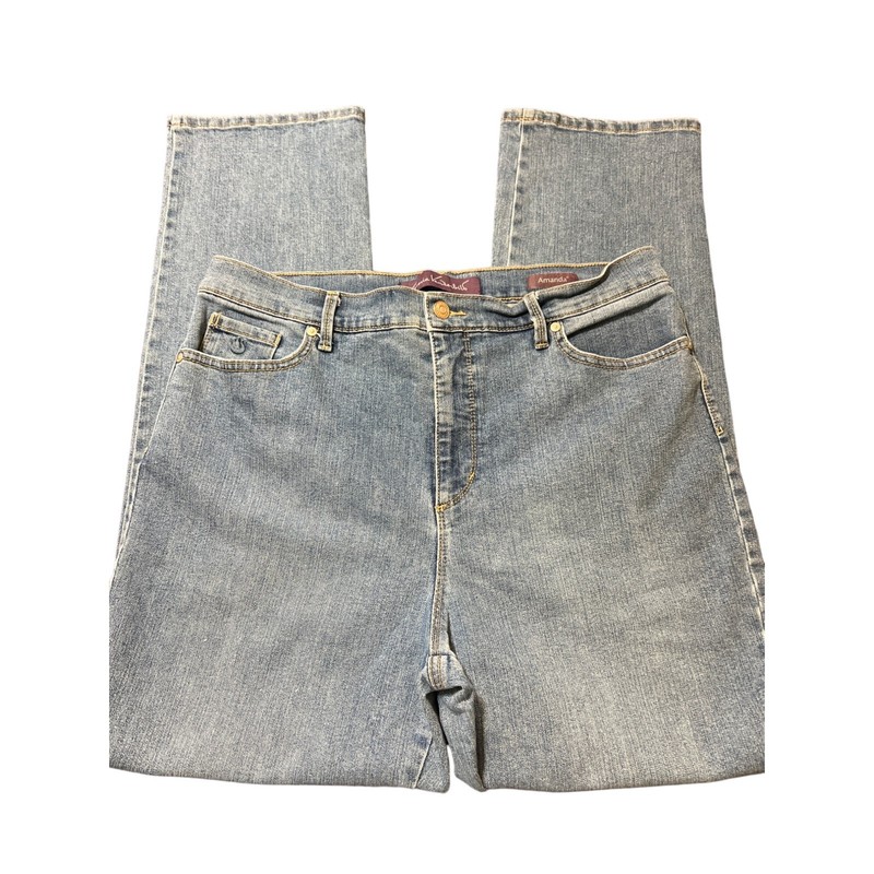 Gloria Vanderbilt Amanda Blue Jeans High Rise Size 16