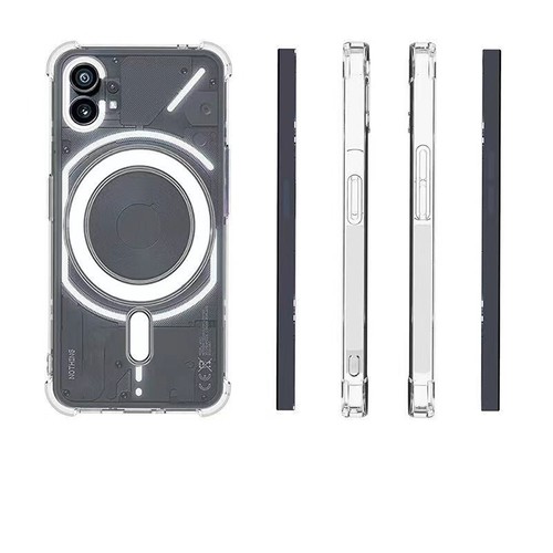 Magnetic Wireless Armor Magsafe Case Nothing Phone 2 2A 1 Clear Shockproof Cover - Picture 3 of 13