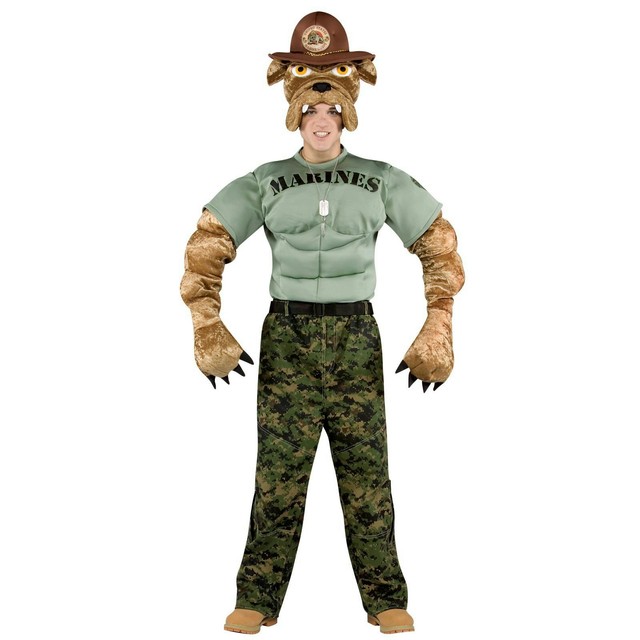 Military Mascot Marine Chesty The Bulldog Adult Costume eBay
