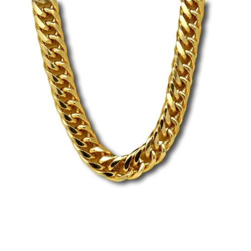 Fine Cuban Curb Chain Necklace 20 inch 
