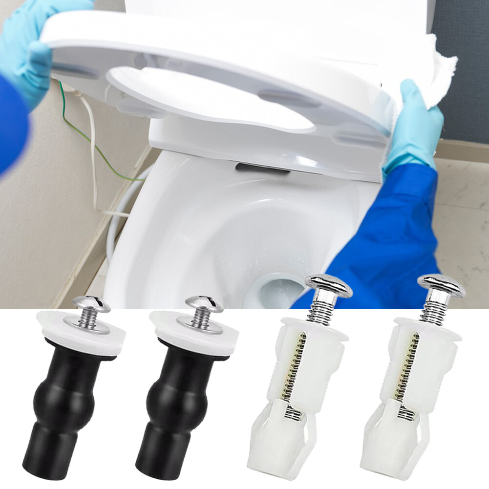 4Pack Toilet Seat Fastening Set Universal Expansion Bolt 2 Types Home