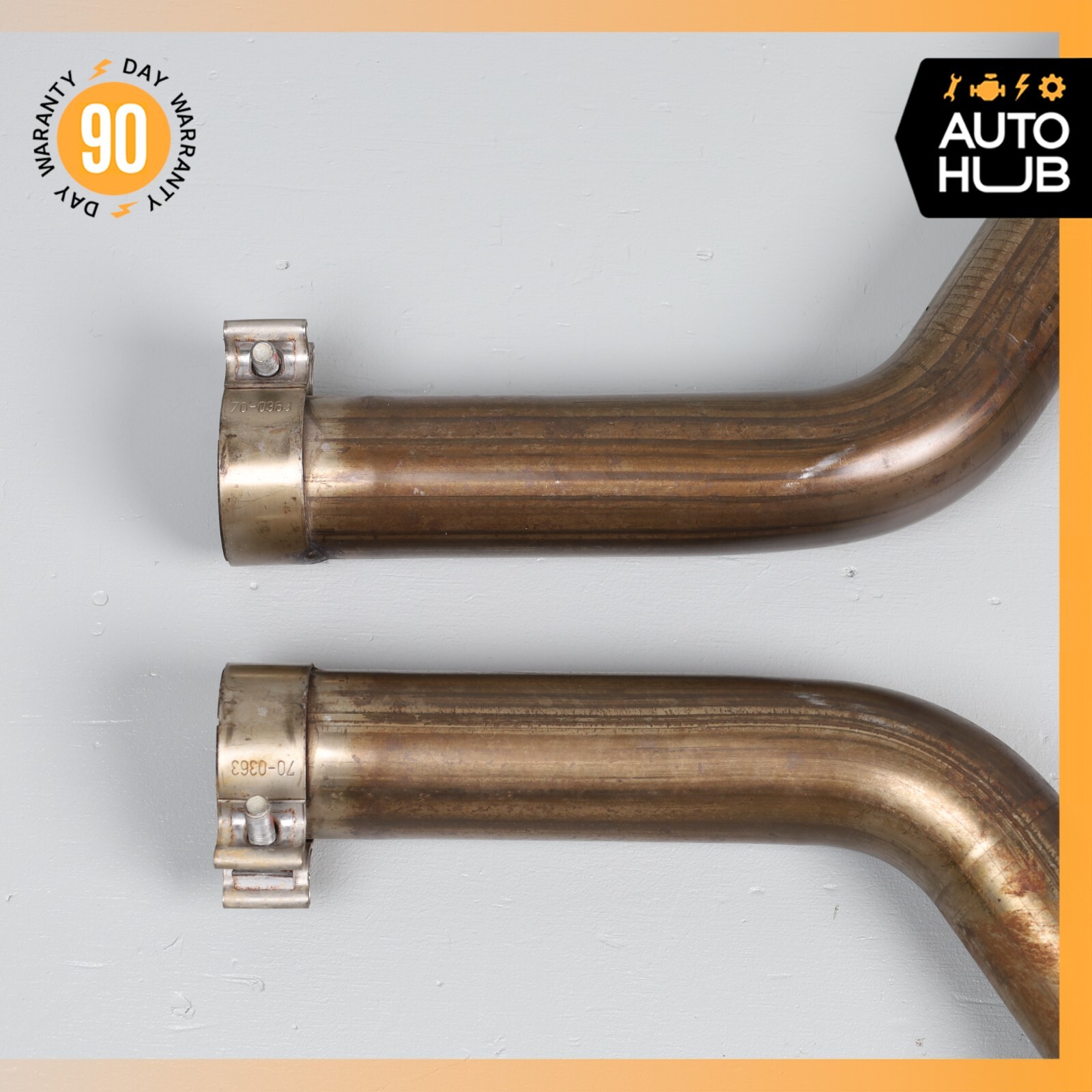 Maserati GranTurismo S M145 4.7L Exhaust Pipes Left & Right Side Set OEM 11k