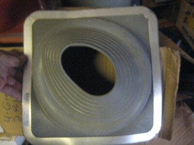 Dektite Pipe Flashing DFE105G fits pipe with an OD of  4-1/4'' to 7-1/2'' base 12''