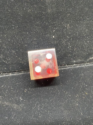 Vintage Lucite DICE Atlantic City Paperweight 1-1/2” Square - Picture 4 of 6