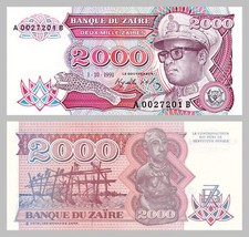 Zaire 2000 Zaires 1991 p36a unz.