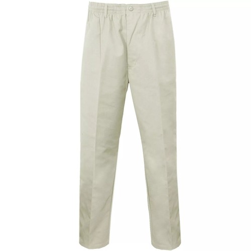 Pantalones de rugby para hombre cintura elástica trabajo informales pantalones inteligentes todas las tallas W32-60 - Imagen 11 de 19