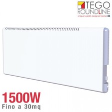 Radiatore elettrico svedese TEGO 1500W basso consumo | h. 40cm | fino 30 mq