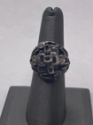 VINTAGE STERLING SILVER CHAINS RING SIZE 7