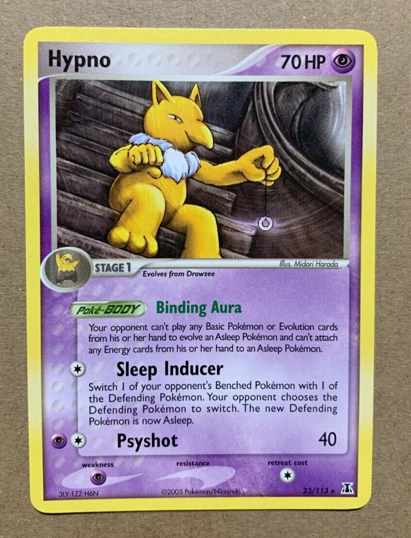 Hypno 23/113 EX Delta Species - Rare Pokemon Card - NM/Mint