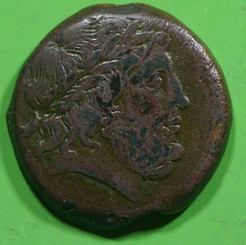 SICILY Messana The Mamertinoi 211 BC ae26 Bronze Coin ZEUS & WARRIOR @0562 - Picture 2 of 3