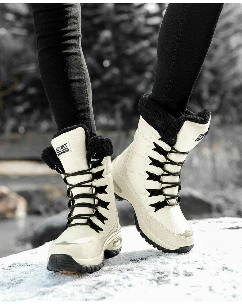 deberes Arrestar impacto Botas De Invierno Para Mujer Botines De Nieve Frio Abrigo Zapatos Para La  Nieve | eBay