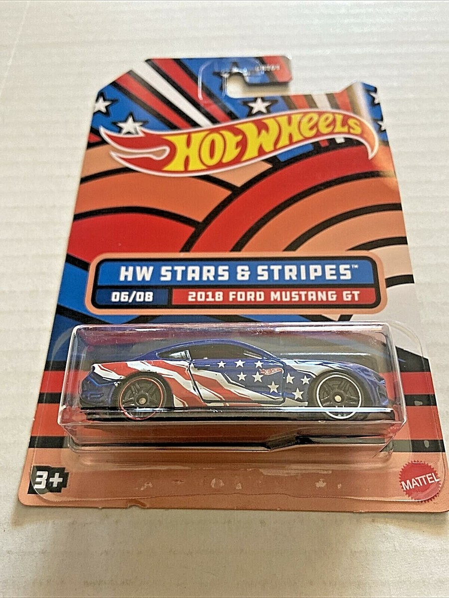 Hot Wheels-HW Stars & Stripes-2018 Ford Mustang GT-NEW-Free First