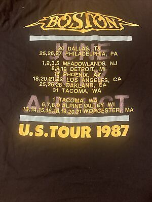 Forever 21 Boston U.S. Tour 1987 Women's Double Sided T-Shirt Size 1x 