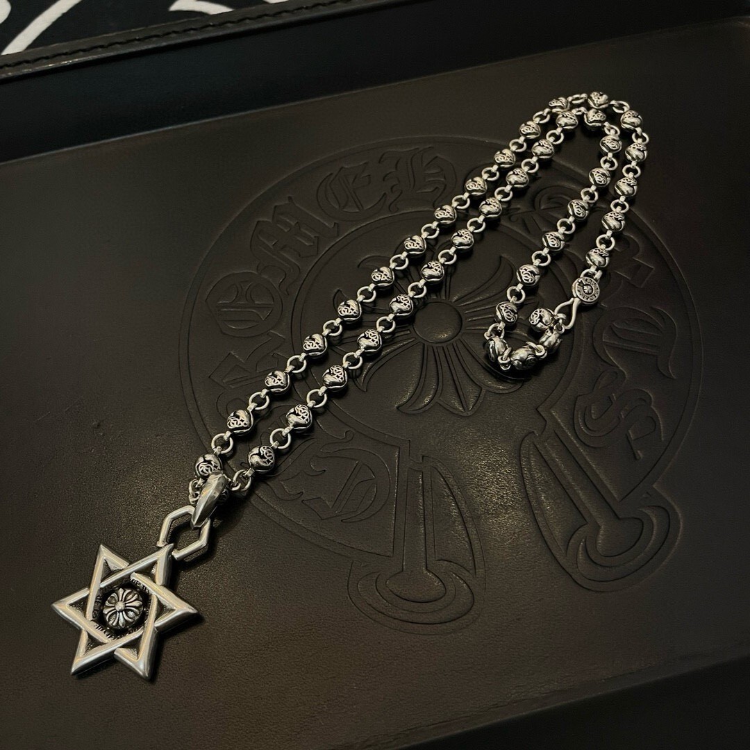 極美品‌ CHROME hearts necklace Chrome Hearts Necklace. Complete condition, brand | Depop