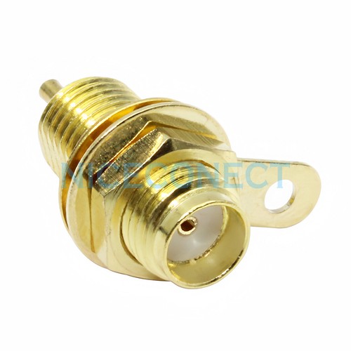 100x SMA Montaje de Panel de Jack Hembra con Mango de Tuerca Mamparo Mango Soldador Conector - Imagen 3 de 6
