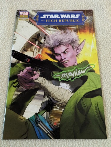 Star Wars High Republic #1 - Mayhew Trade Variant "Glow Sig" SIGNED w/ COA 🔑 