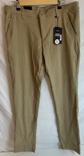 Galaxy by Harvic Super Stretch Men  s 34  x 32  Khaki Tan Pants New Tags 69.90