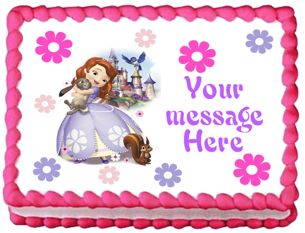 SOFIA THE FIRST Party Edible Cake topper image | eBay