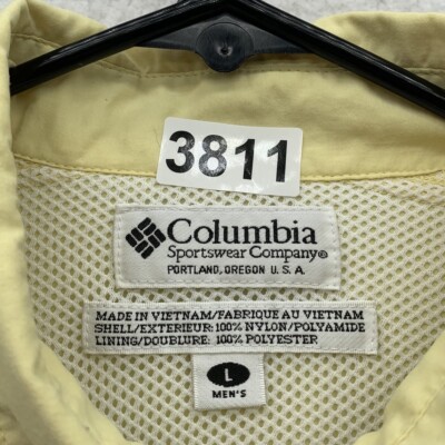 Chemise Columbia PFG - Gris Moyen - Taille M - Manches Longues - Pêche Extérieur