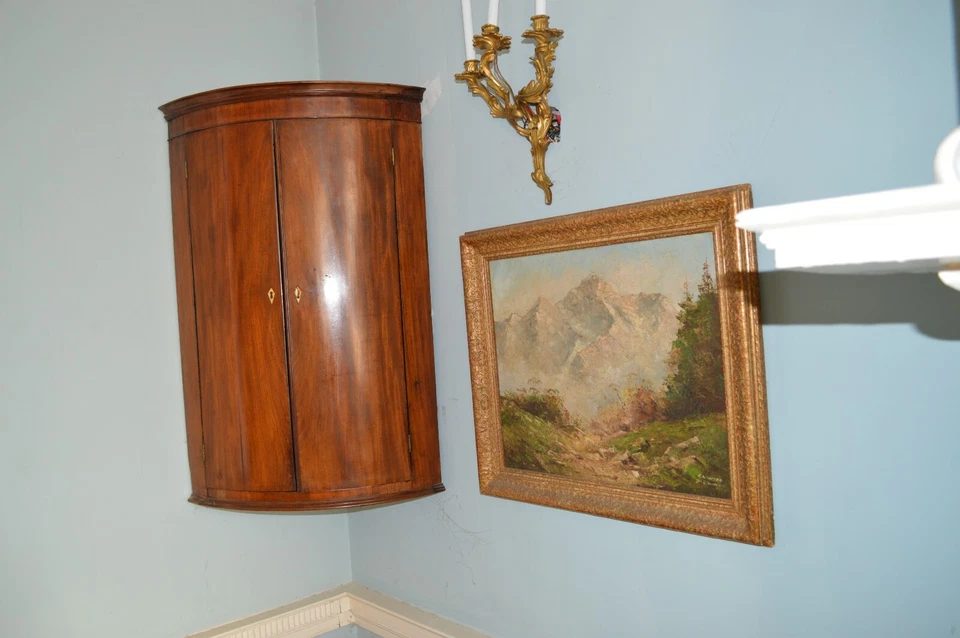 Corner Cupboard Mahogany English Georgian Period (C. 1790) - Image 2 of 4