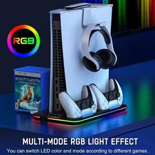 Playstation 5 Cooling Stand With Dual Remote Charger