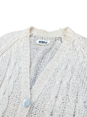 トップス Maison Martin Margiela4 Mohair Cardigan Maison Margiela FW 2009 Oversized Mohair Long Cardigan Unisex Size