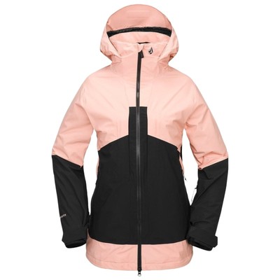 Brand New 2025 Volcom Womens AT Stretch Gore-Tex Jacket Coral Haze 