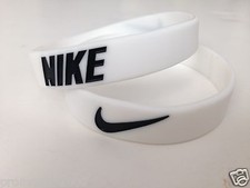 Nike Sport Baller Band Silicone White w/Black logo