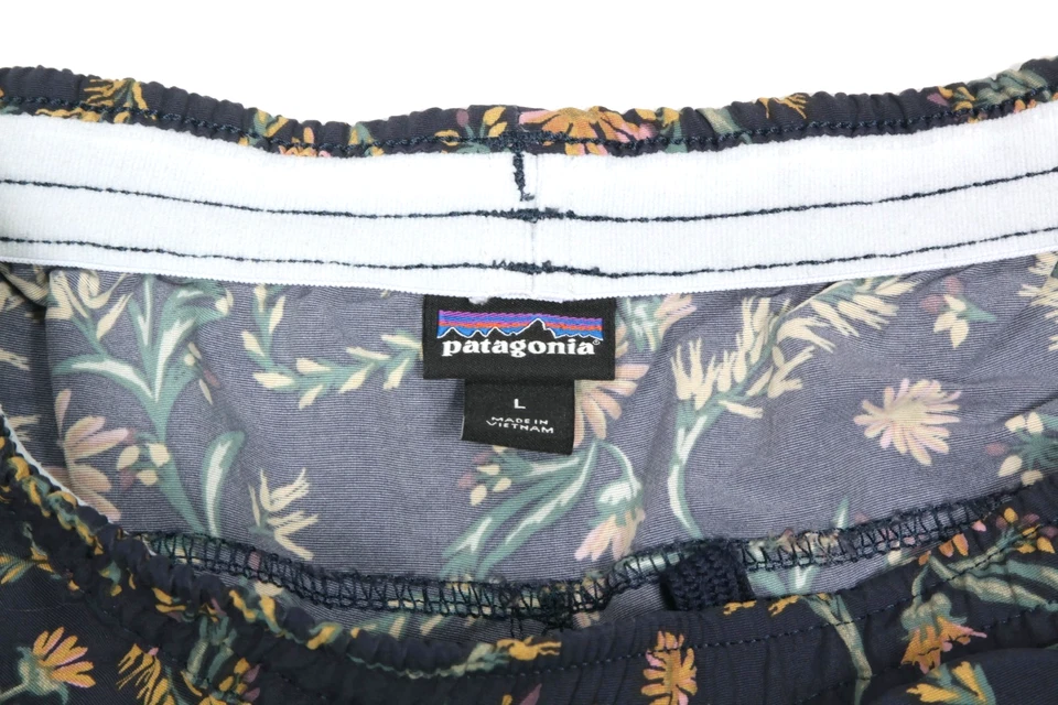 Patagonia Mujer Floral Bolsos Board Shorts Bolsillos Traje de Baño Azul talla L/937 Foto 3 de 3