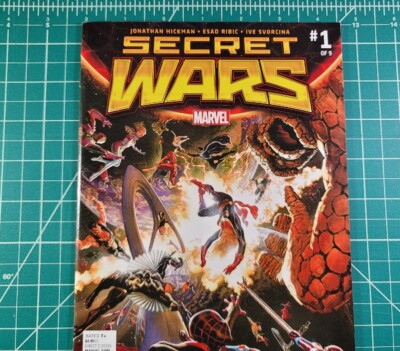 Secret Wars #1 (2015) NM 3rd Print Gold Title Variant Marvel