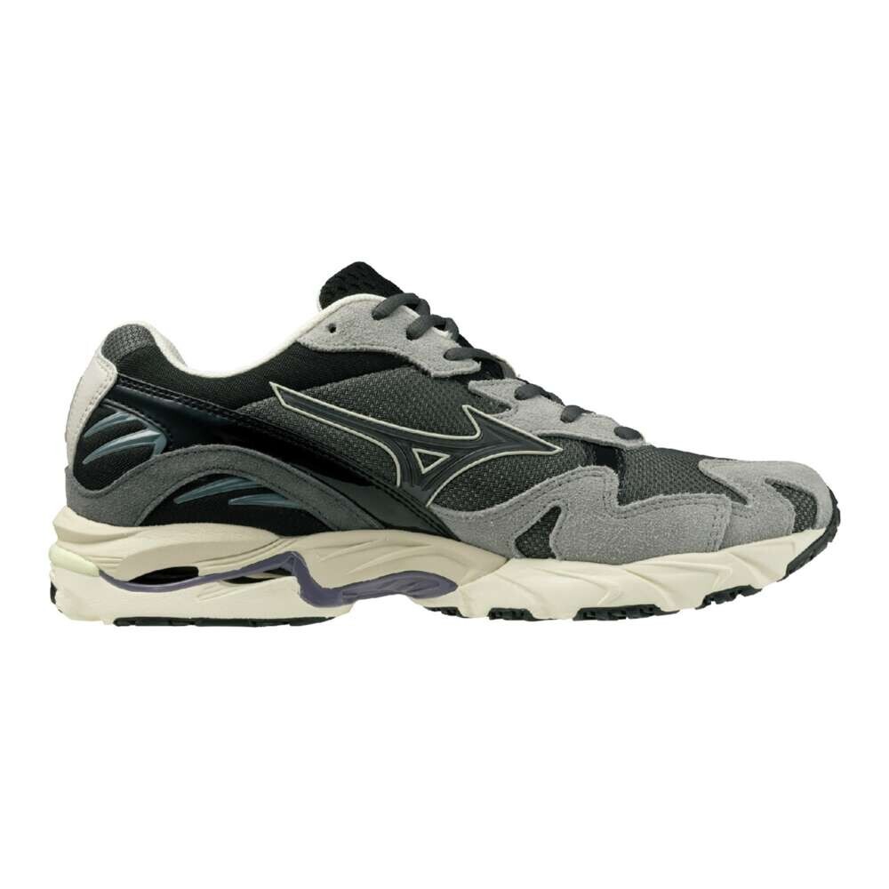 靴 MIZUNO Wave Rider 10 MIZUNO WAVE RIDER 10 D1GA2464 01 Dark Gray Black Lime Yellow