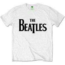The Beatles Drop T Logo Official Merchandise T-Shirt White New