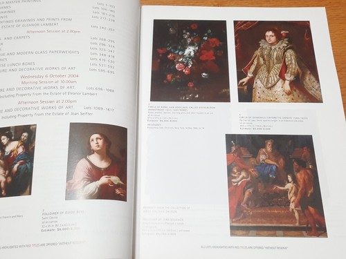 Christies Auction Catalog House Sale Eleanor Lambert & Joan Seifter Estates 2004 - Picture 2 of 8