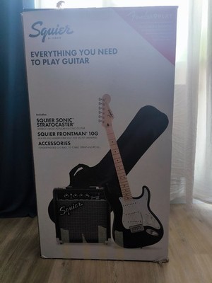 Squier Sonic Stratocaster Pack Black   NEU & OVP Set