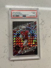 2023 mosaic black kyler murray 1/1 center stage prizm psa 9
