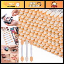 1000 Disposable Foam Eye Shadow Applicators - Dual-Sided Sponge Tips for Makeup