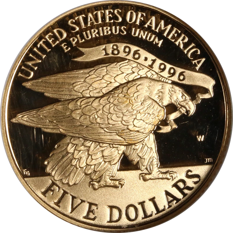 1995-W Torch Runner Commem Gold $5 NGC PF69 Ultra Cameo - Brown Label - STOCK - Image 2 of 4