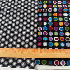 Multicolor Alexander Henry large dot print 21"x 44" white dot by JoAnn 25" x43"