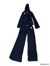 Vintage y2k Twisted heart navy tracksuit set ...