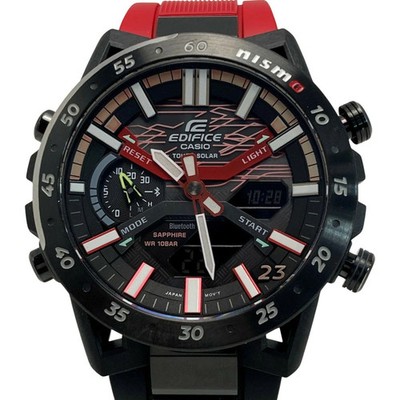 CASIO EDIFICE NISMO Model ECB-2000NIS-1AJR Solar Men's Watch, Box and Ma #QY72PO
