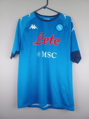 SSC NAPOLI 2020-21 Home Shirt Kappa Kombat Jersey Soccer Adult Size XL