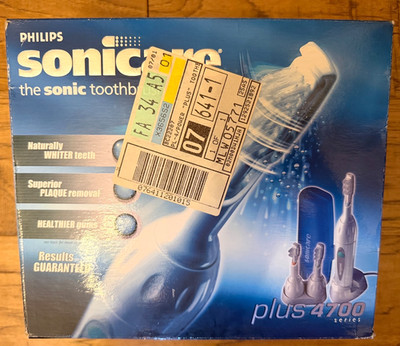Philips Sonicare plus 4700 Series The Sonic Toothbrush model: PL-4 SEALED NEW
