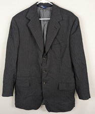 Vintage Polo Ralph Lauren Blazer Men's 42L Black Single Breasted Wool Blend